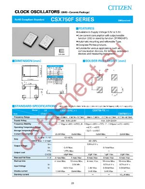 CSX750FBE32.000M-UT datasheet  